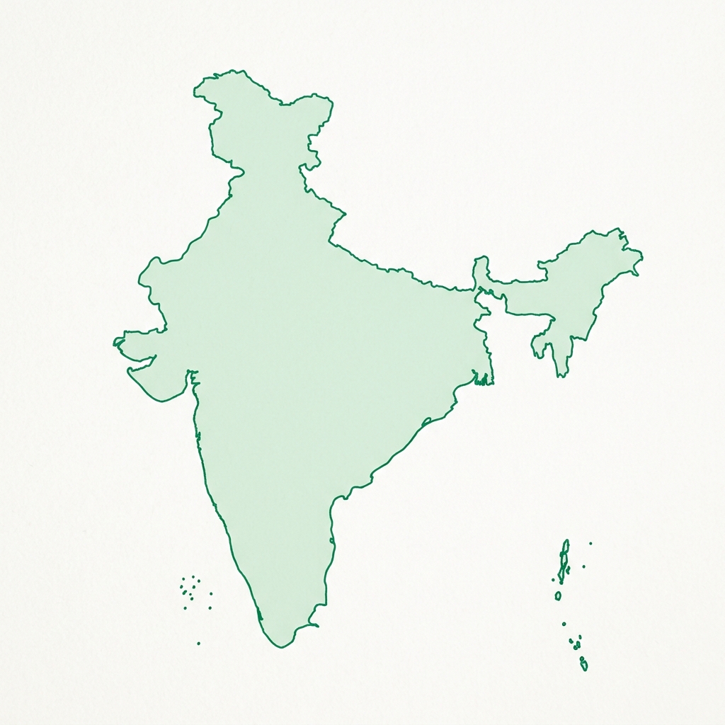 India Infrastructure Vector Map